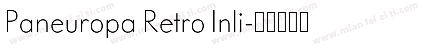 Paneuropa Retro Inli字体转换